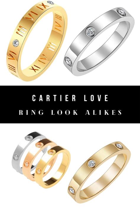 cartier gold love ring replica|cartier love ring look alike.